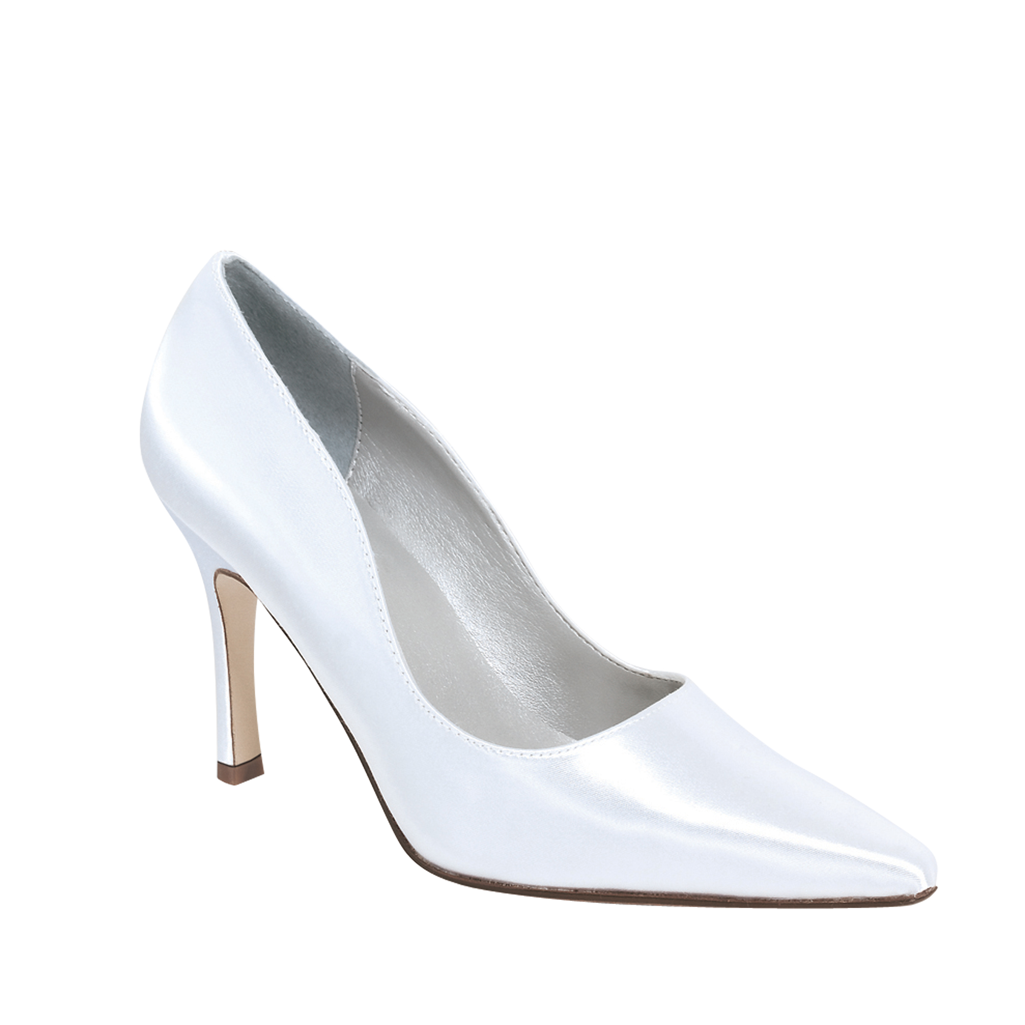 closed white heels